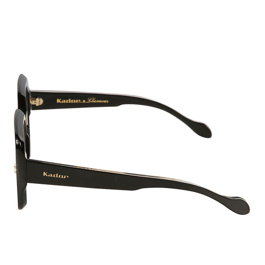 Kate Glamour Oversized Square-Frame Sunglasses with Glossy Finish