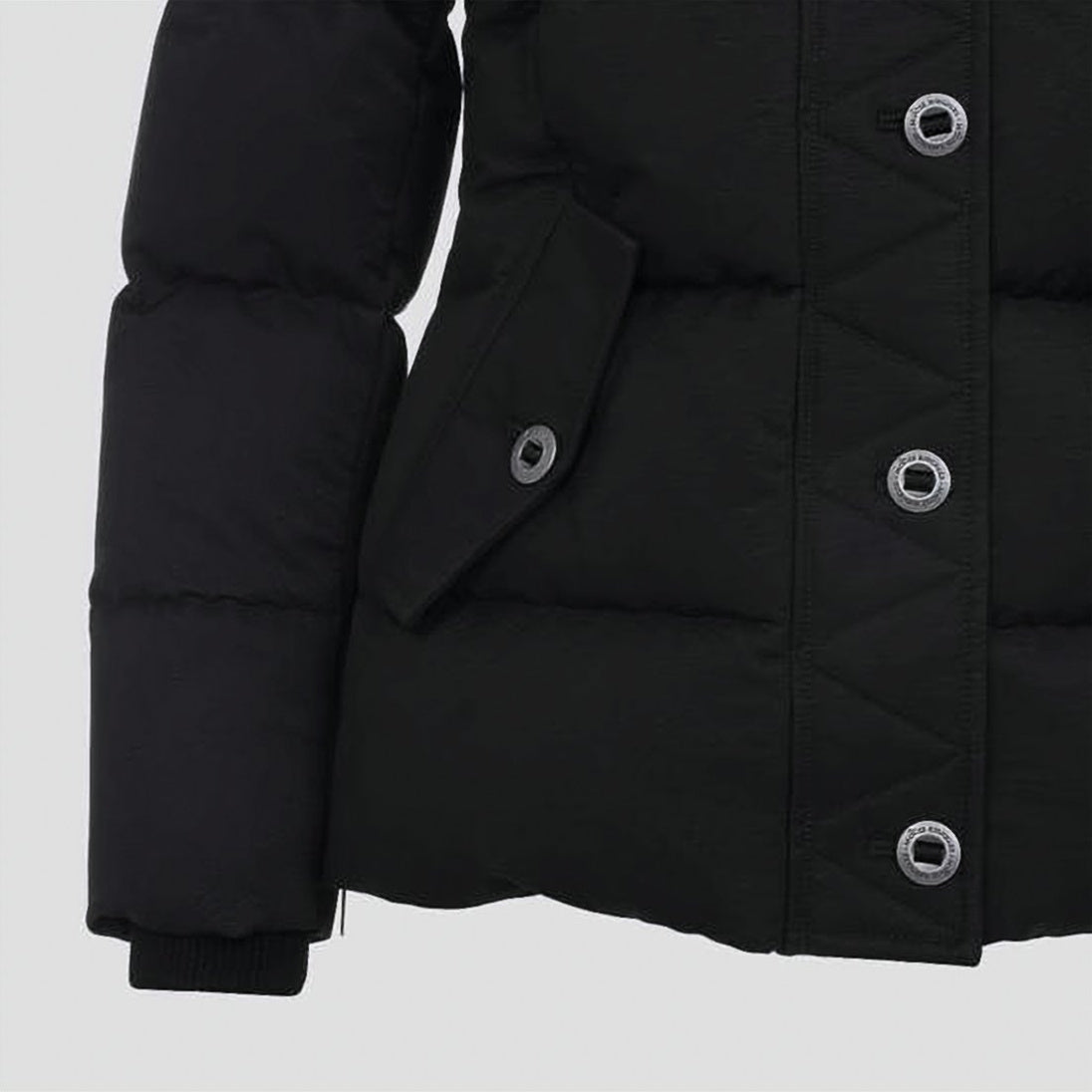 Quilted Down Jacket with Detachable Hood