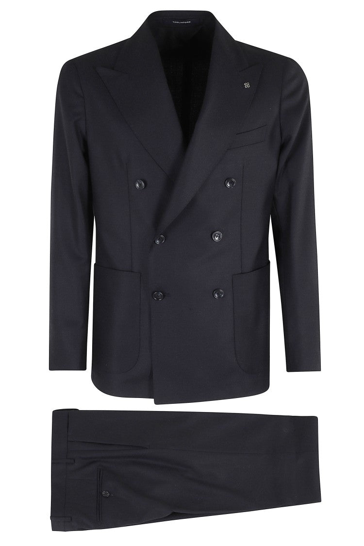 Double-Breasted Tailored Suit in Premium Fabric
