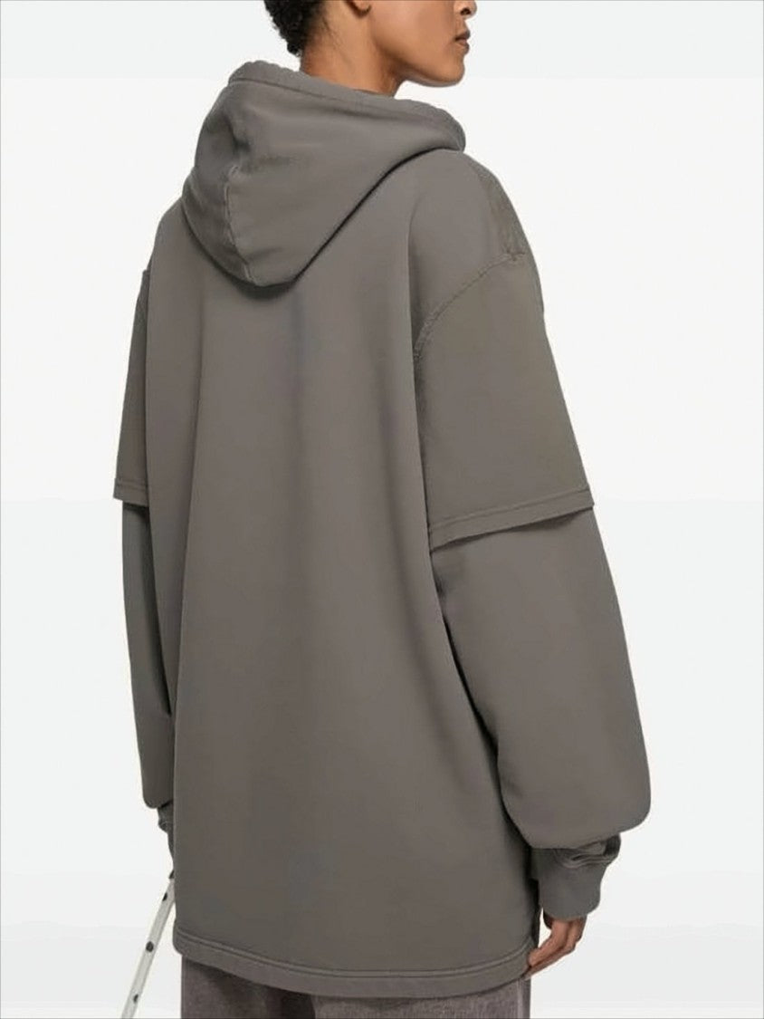 Oversized Cotton Hoodie with Subtle Logo
