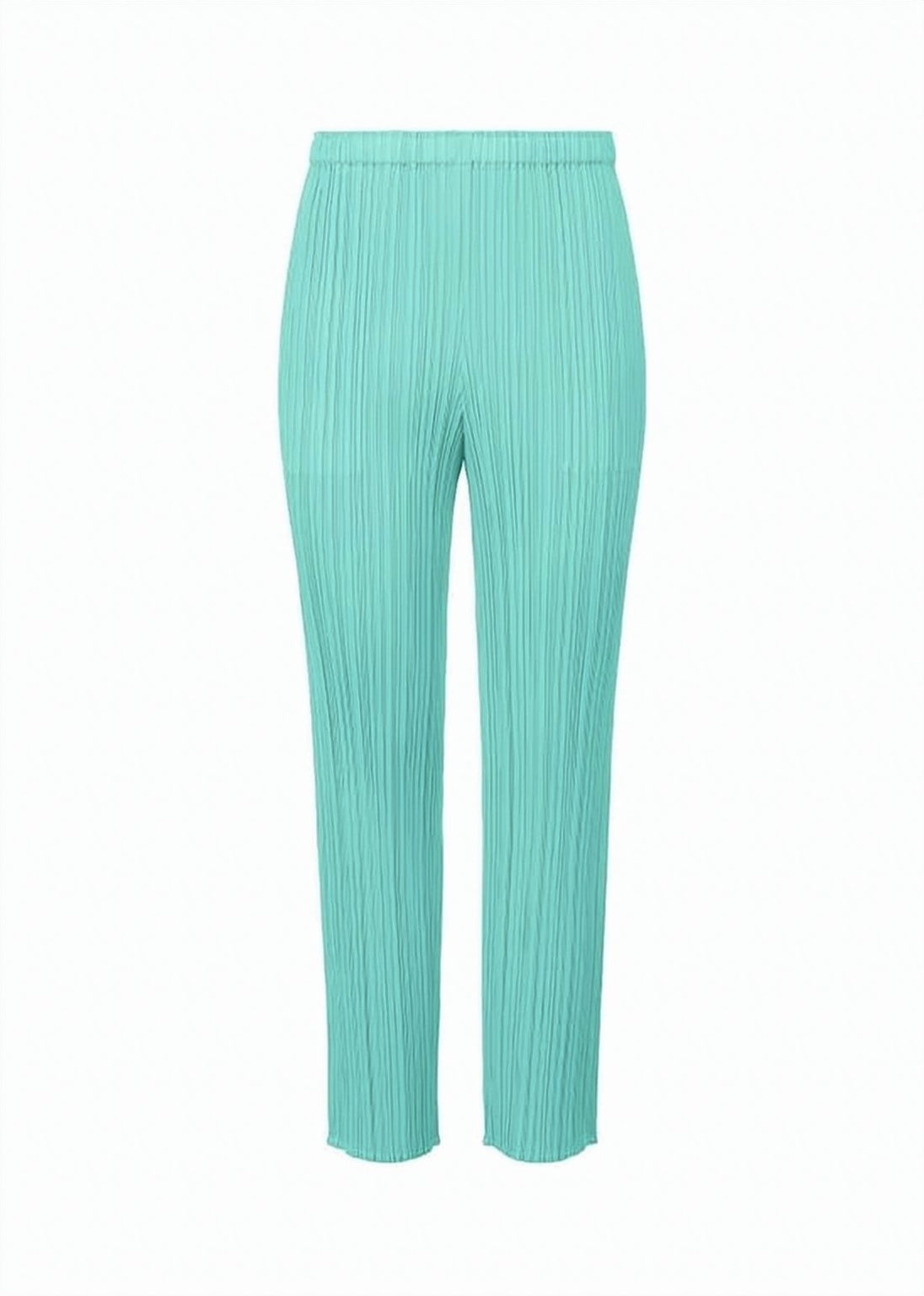 Cropped Green Pleated Training Pants