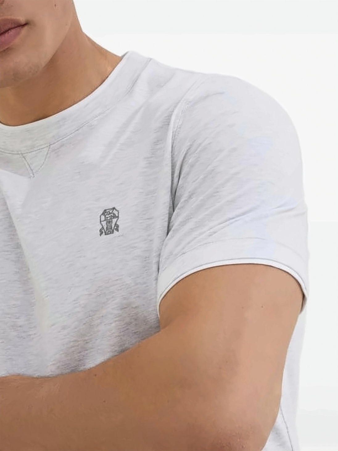 Layering Comfort Cotton Jersey Crewneck T-Shirt