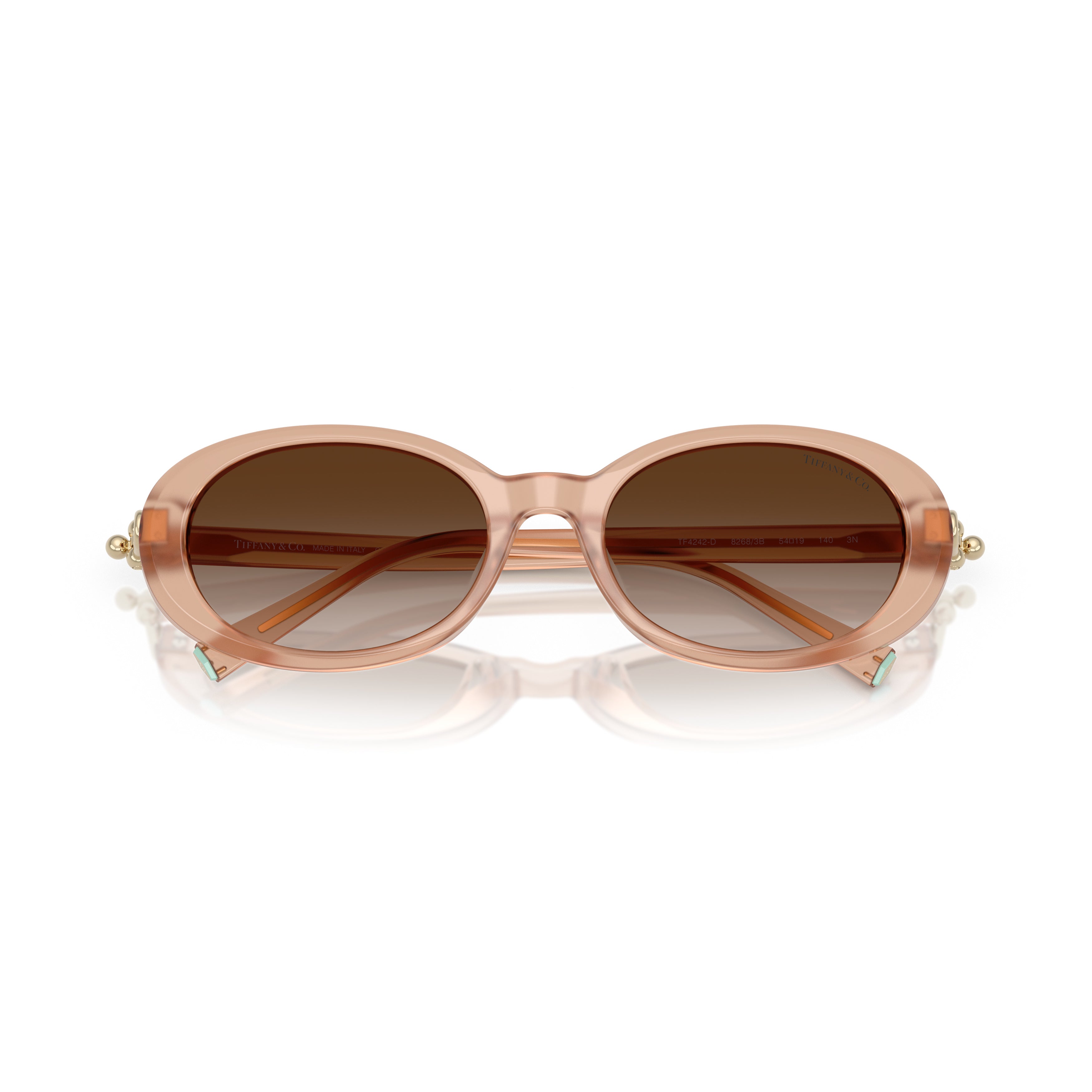 0tf4242d Translucent Acetate Oval Sunglasses