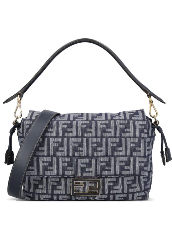 Geometric Patterned Flap Closure Shoulder Bag