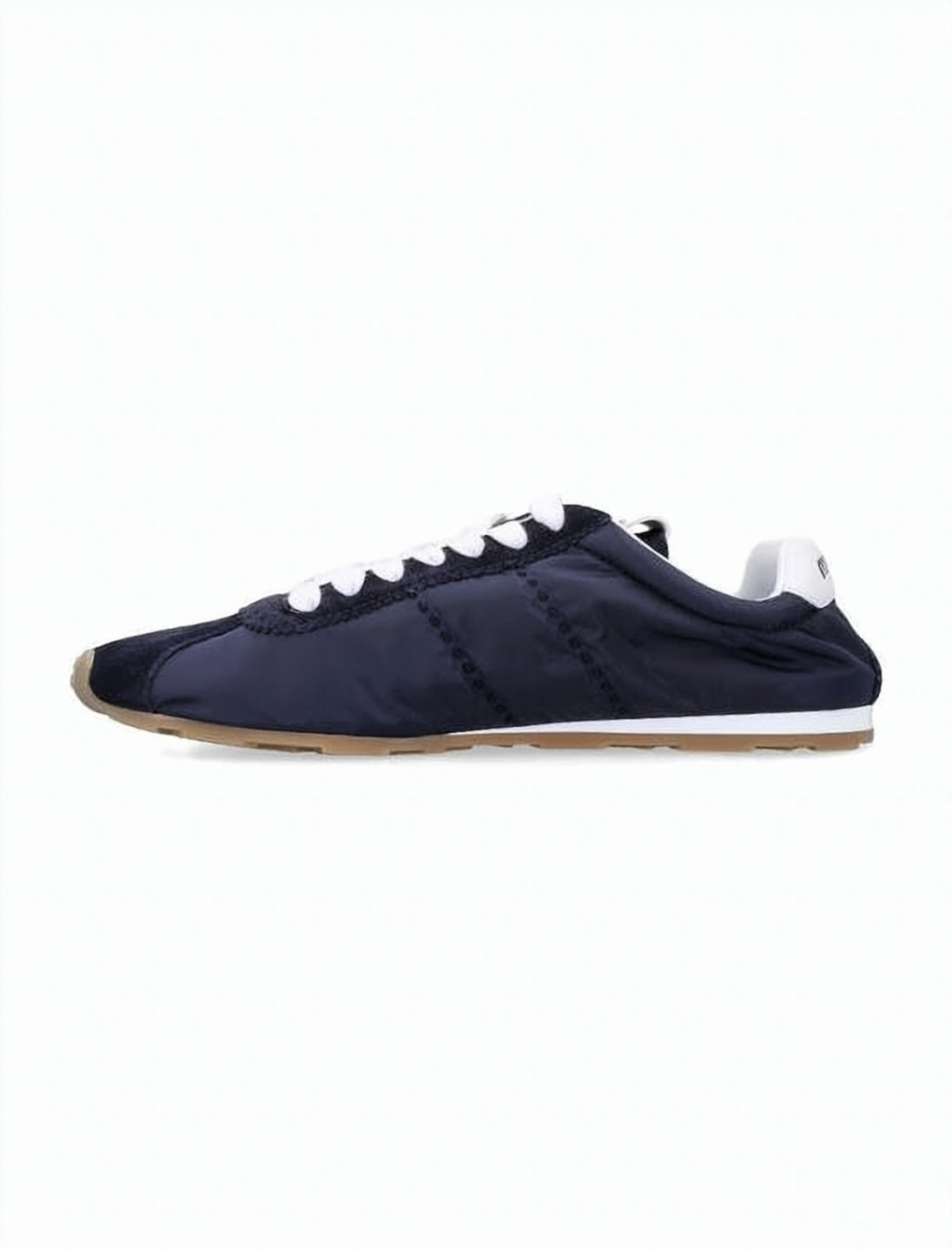 Quilted Low-Profile Sneakers with Contrasting Heel Tab