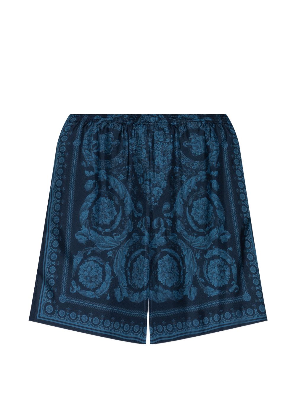 Relaxed Baroque Patterned Silk-Nylon Shorts