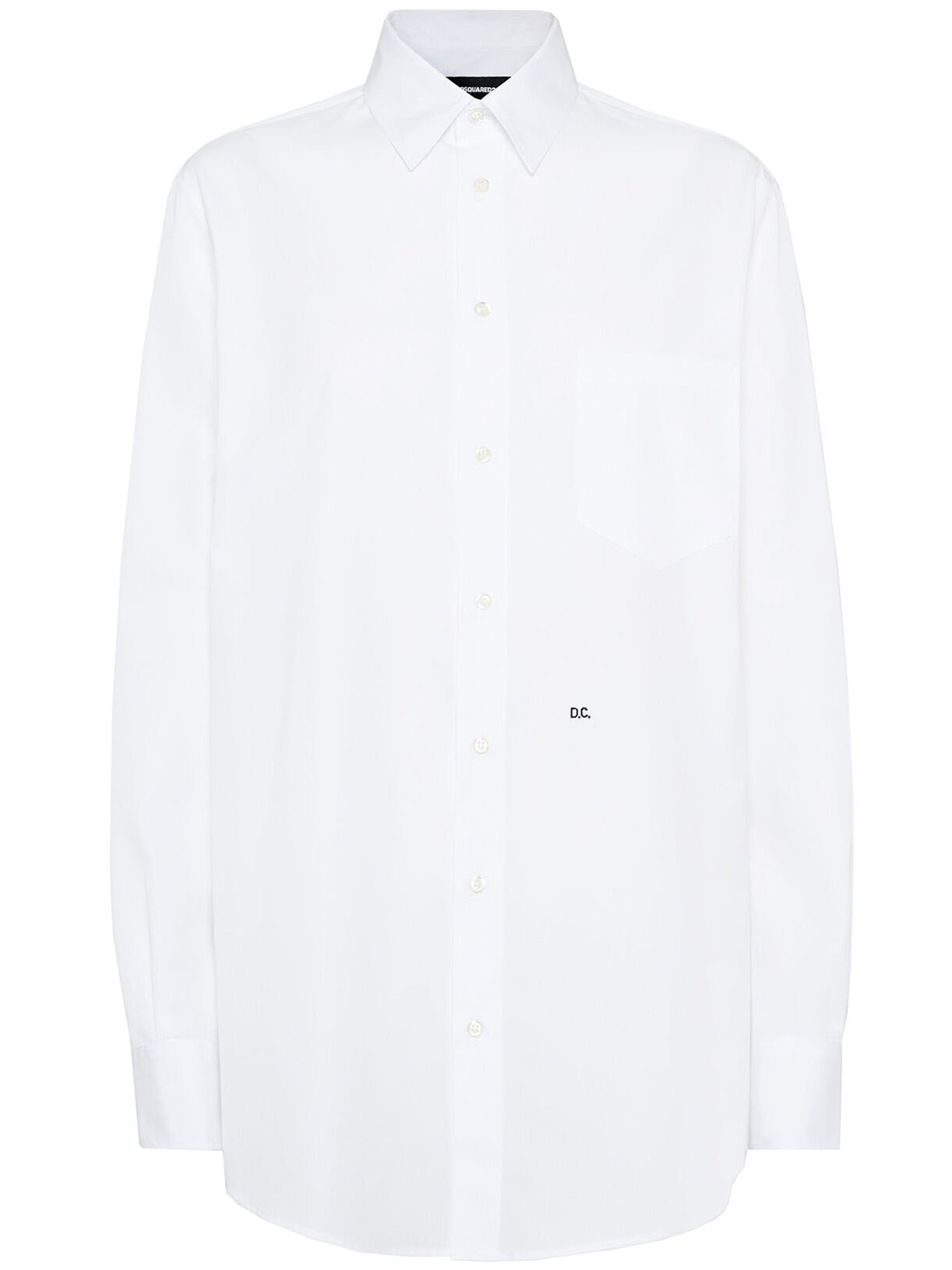 Maxi Dean White Cotton Button Shirt