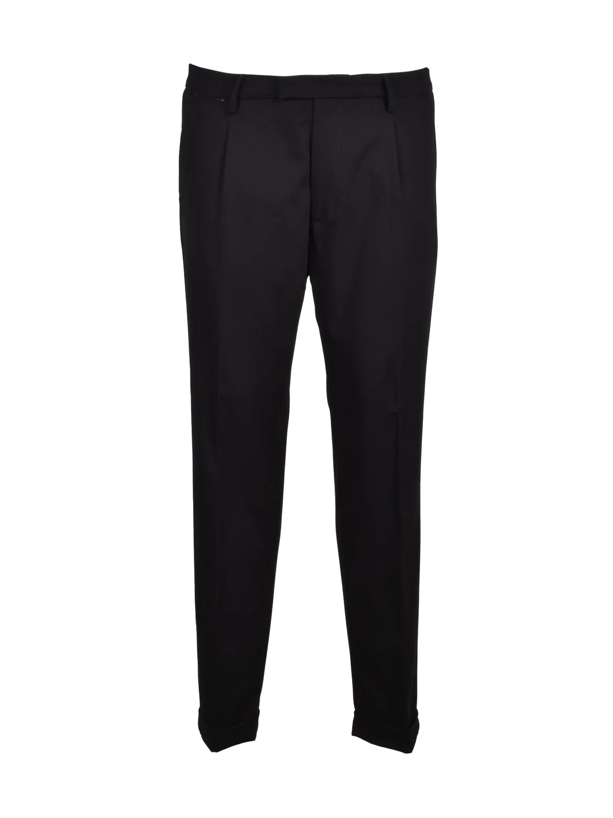 Black Polyester Viscose Wool Elastane Men Suit