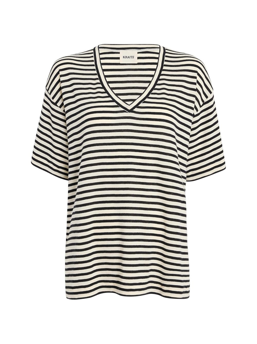 White Short-Sleeve Striped NY T-shirt