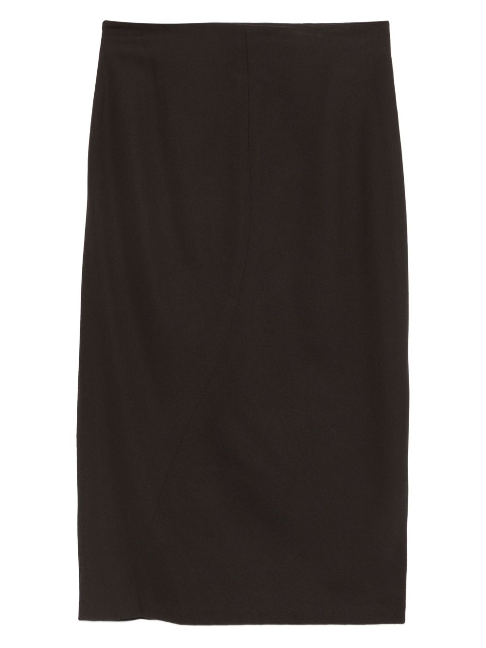 High Waist Asymmetric Hem Skirt