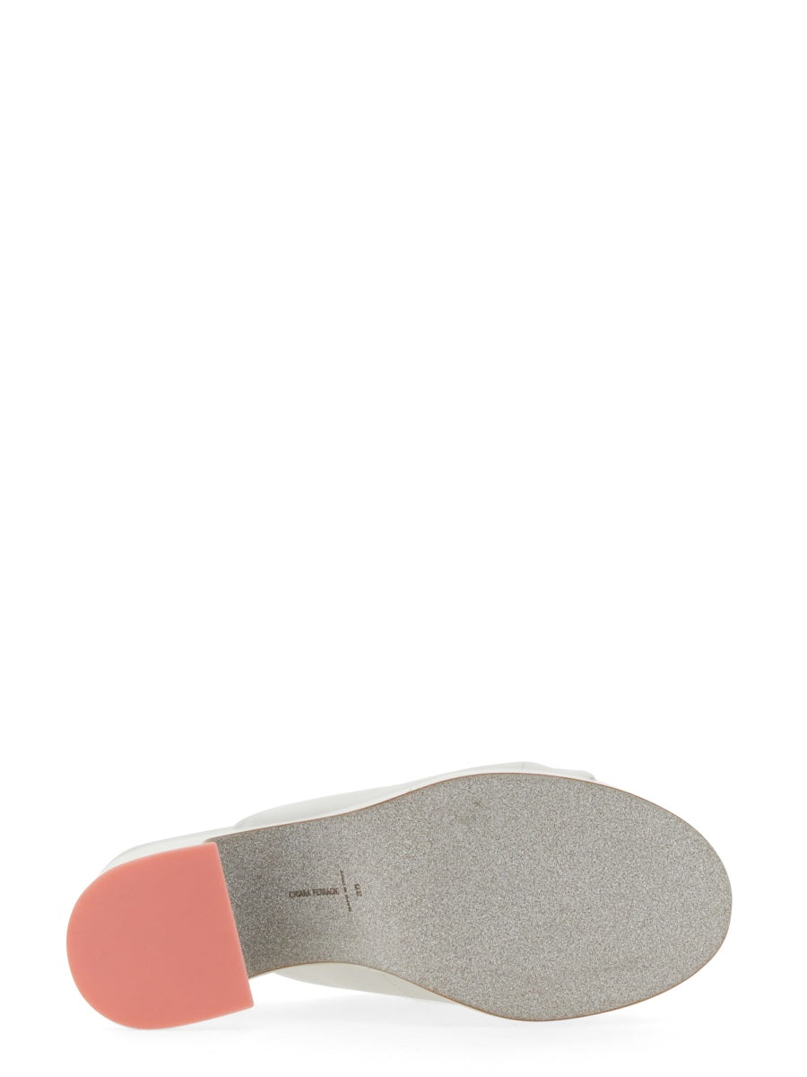 Eyelike Sandal With High Block Heel