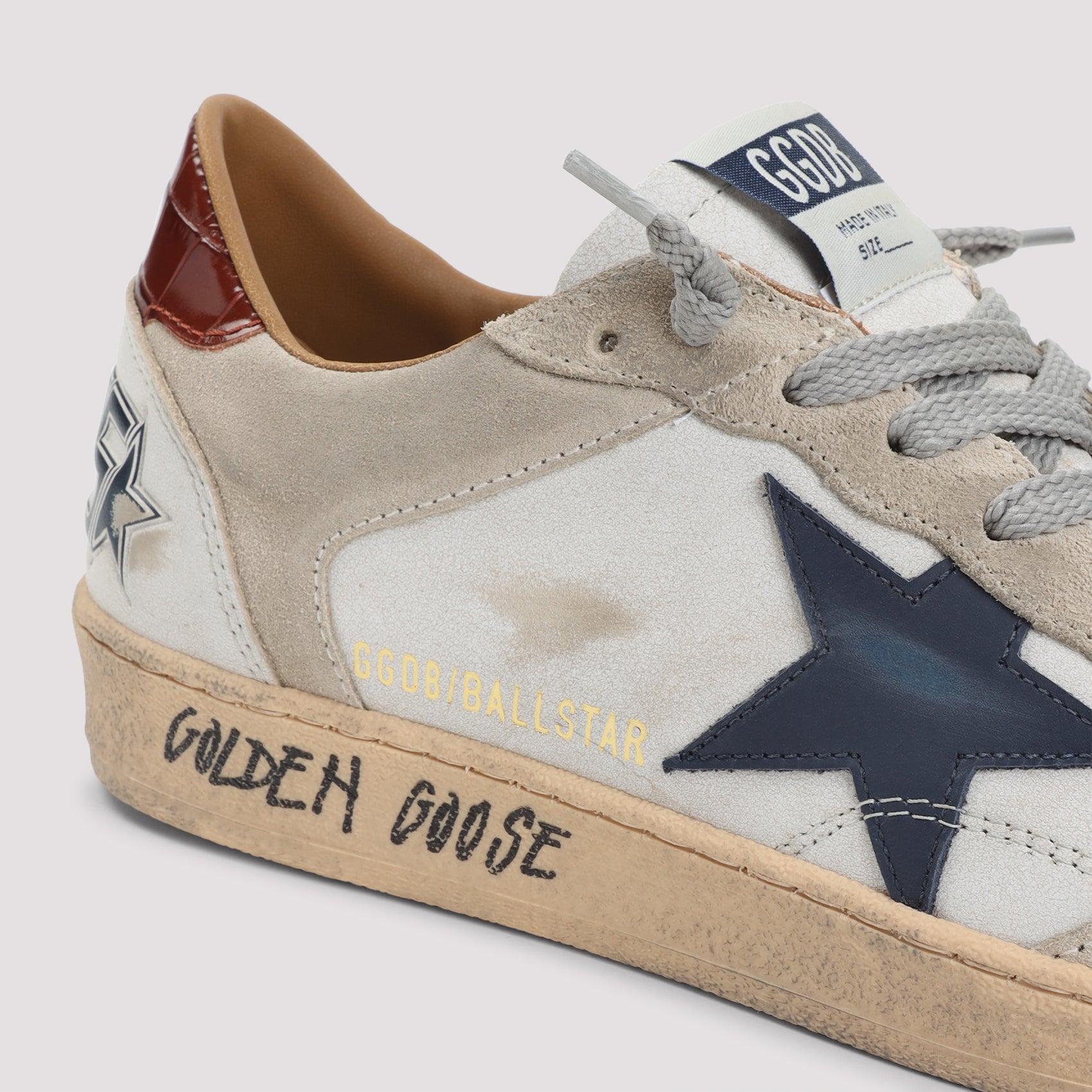 Leather Sneakers with Vintage Aesthetic