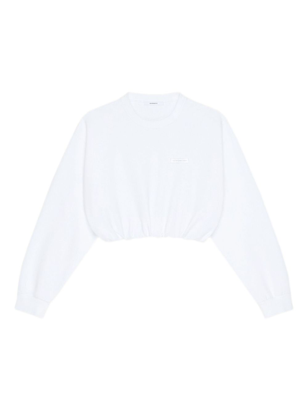Cropped Sweatshirt With Elasticated Waistband