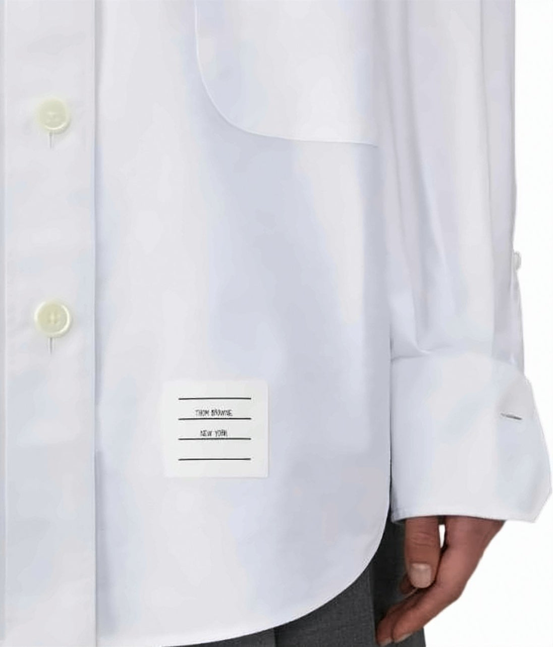 RWB Stripe Detail Button-Down Shirt