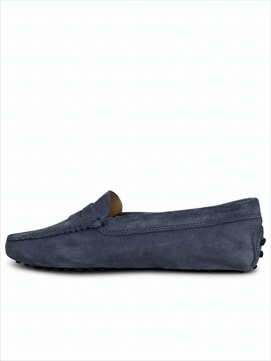 Suede Penny Loafers with Signature Rubber Pebbles