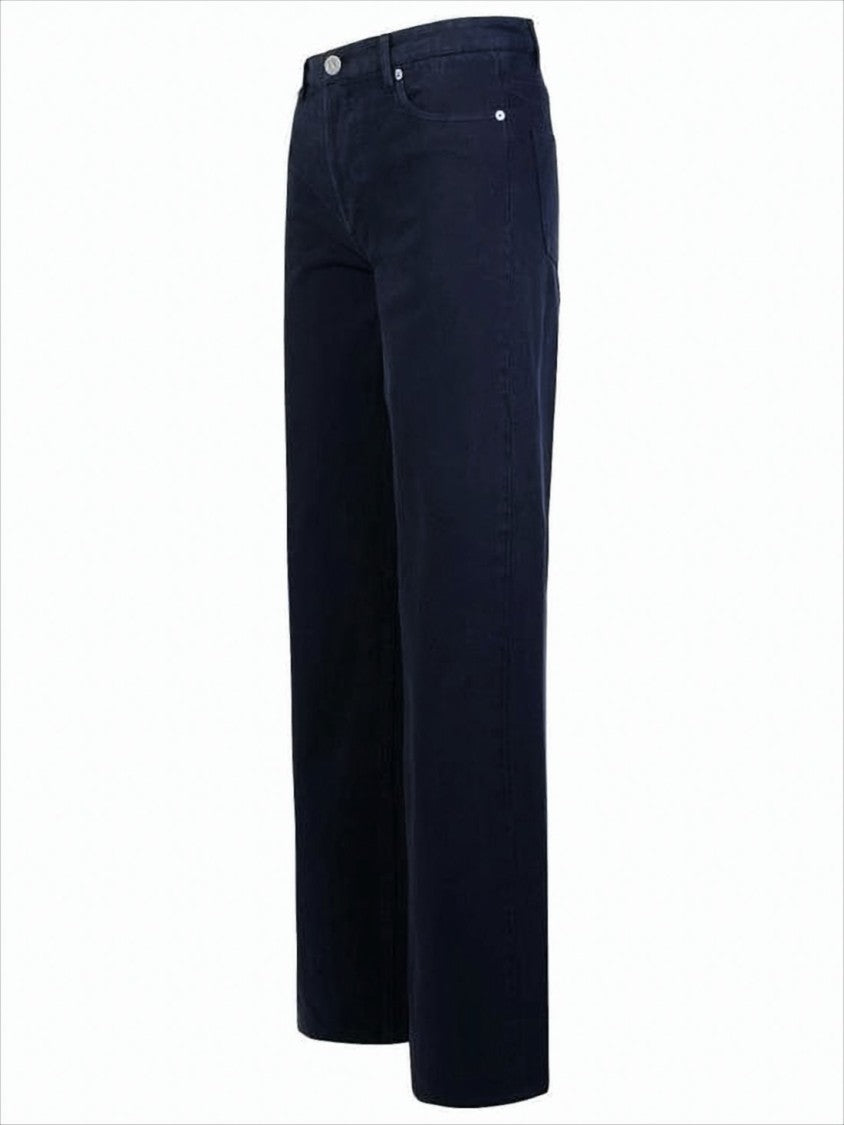 Wide-Leg Indigo Denim Pants
