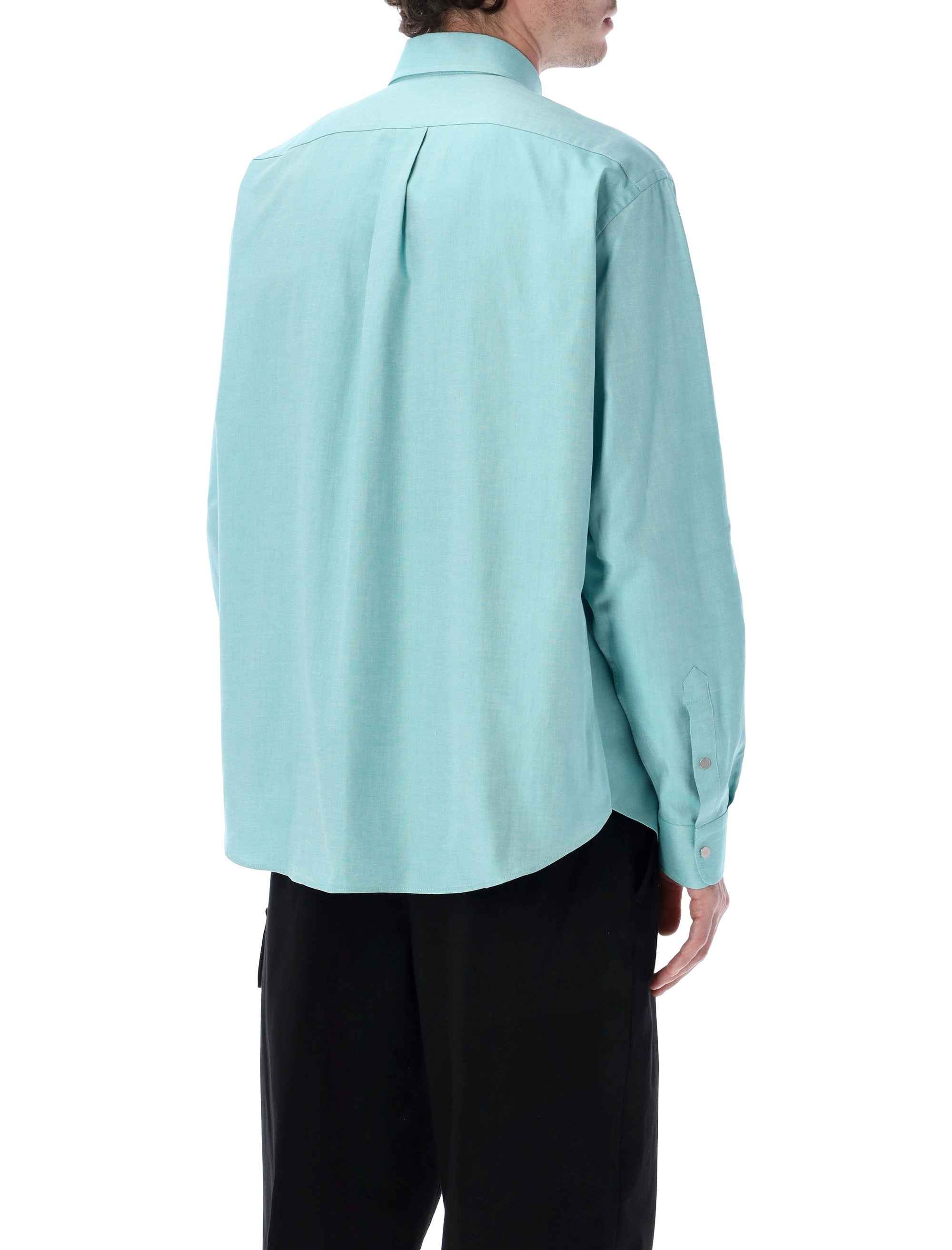 Comfort Fit Turquoise Cotton Oxford Shirt
