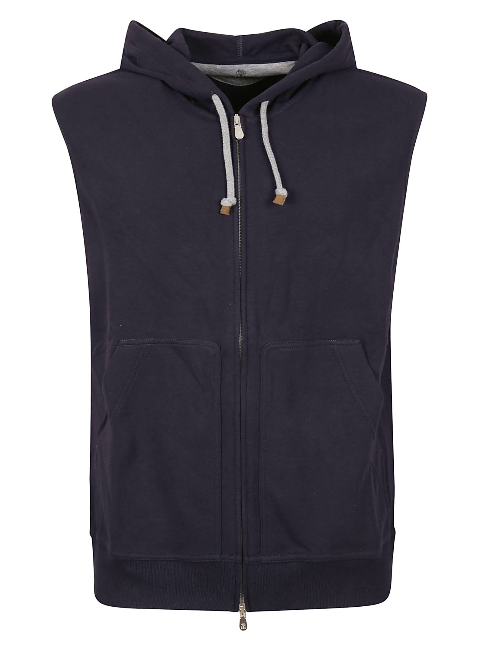 Modern Blue Jacket with Practical Front Zipper