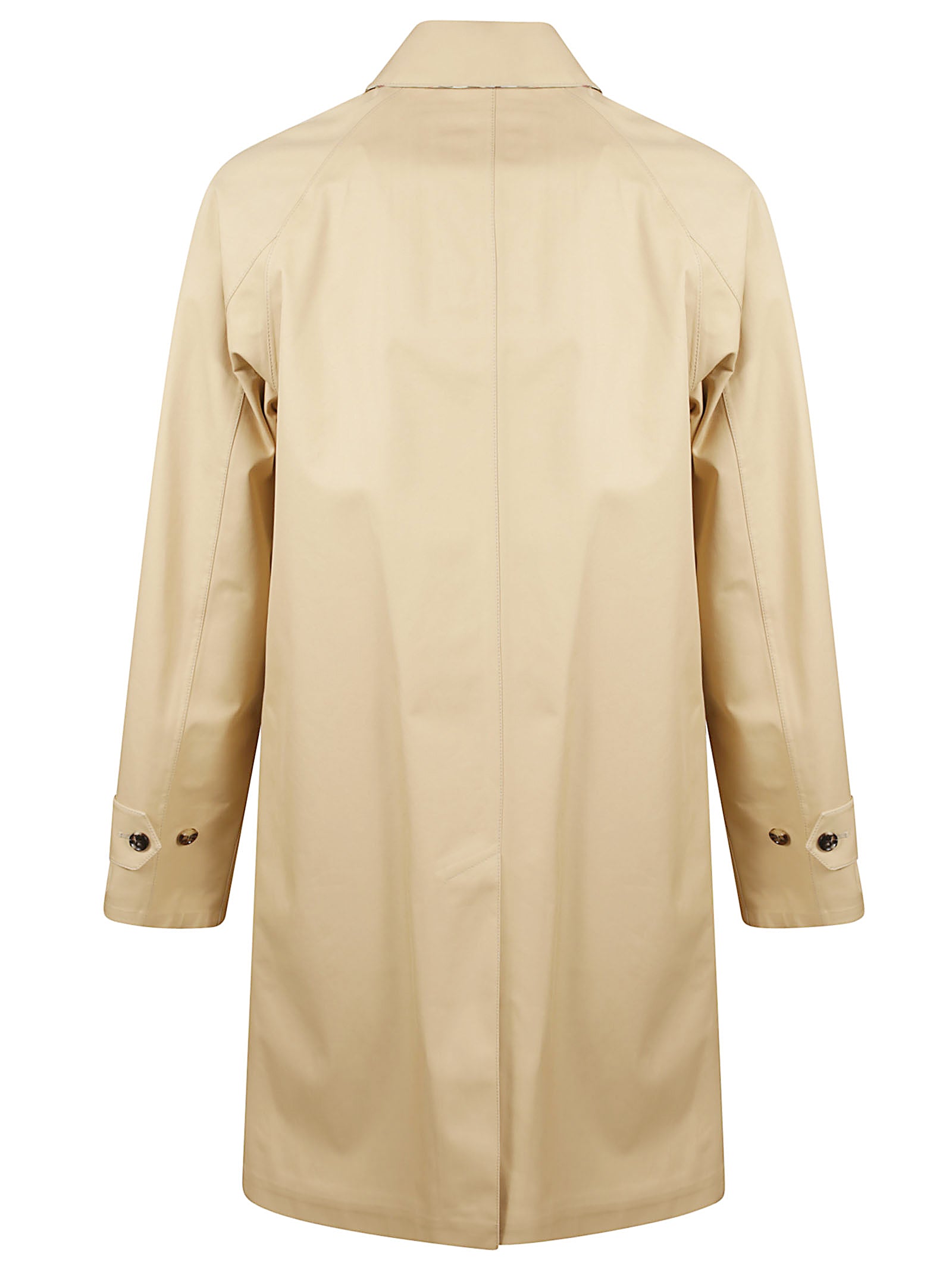 Cotton Gabardine Midi Car Coat