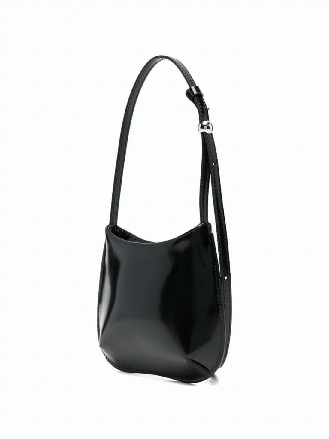 Shoulder Bag with Curved Silhouette