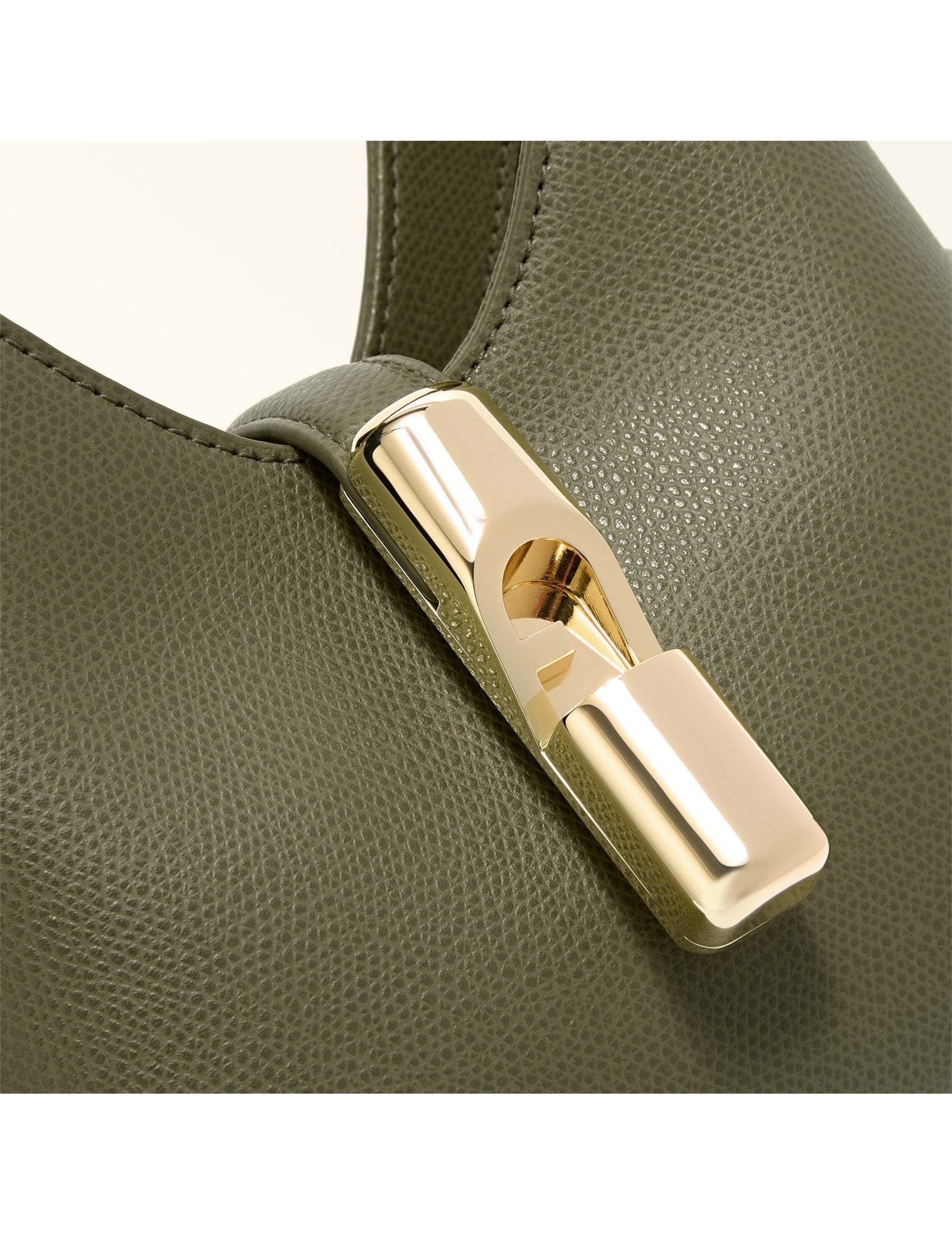 Iride Mini Leather Bag, Avocado Green