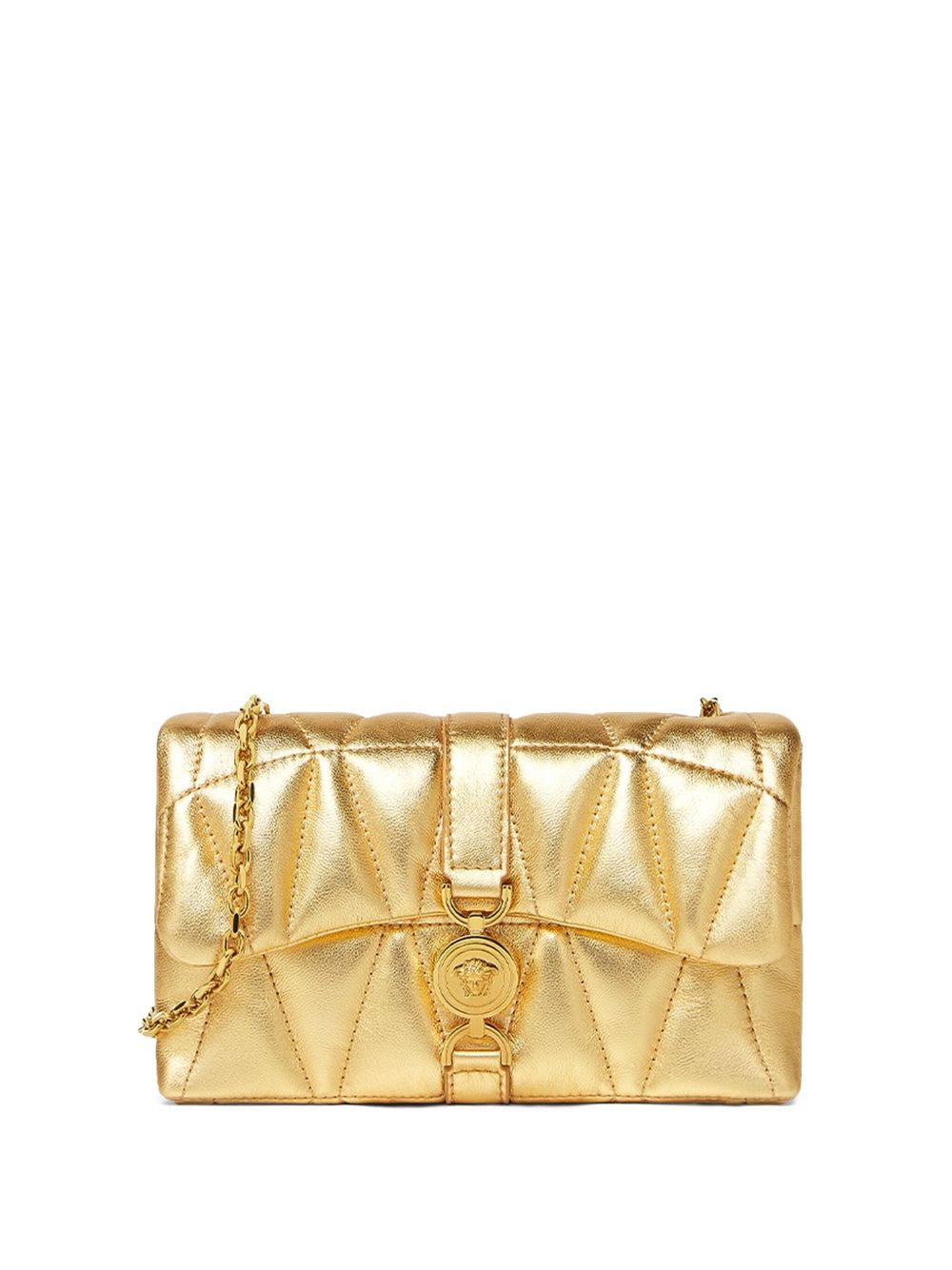 Quilted Gold Lambskin Bag