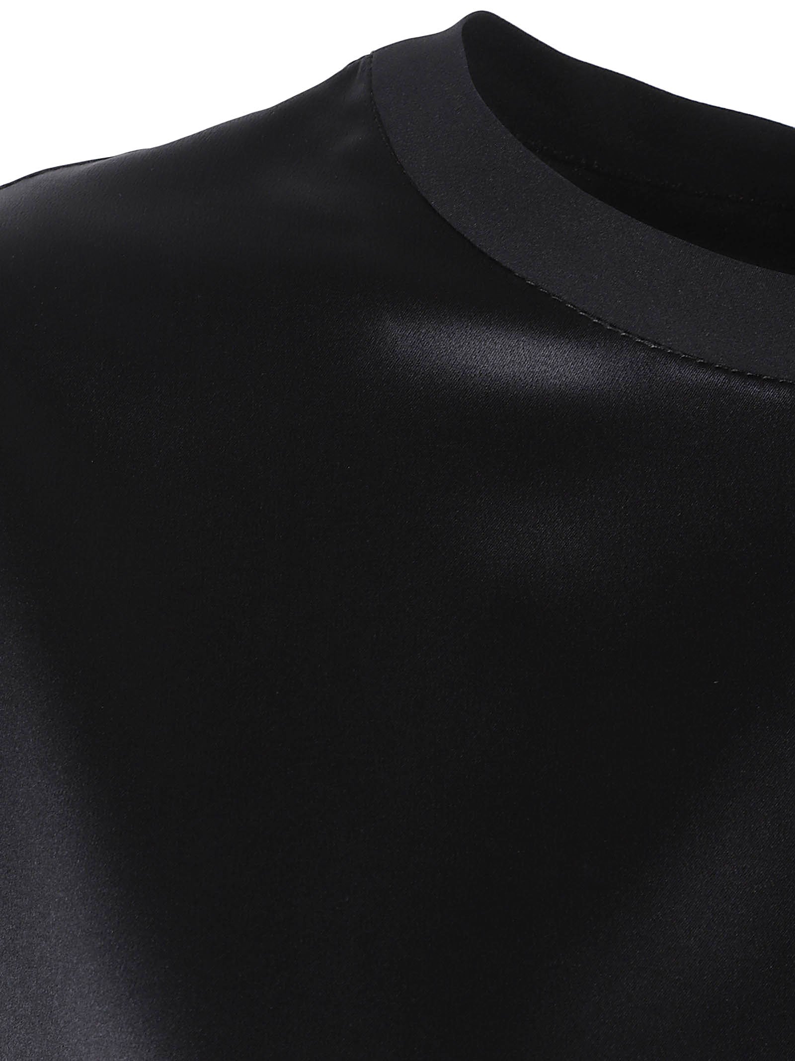 Short-Sleeved Silk Blend Top