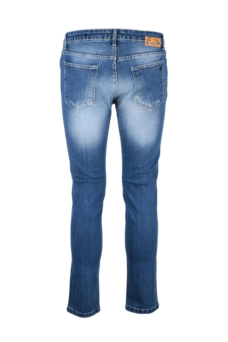 Cotton Stretch Jeans - Blue