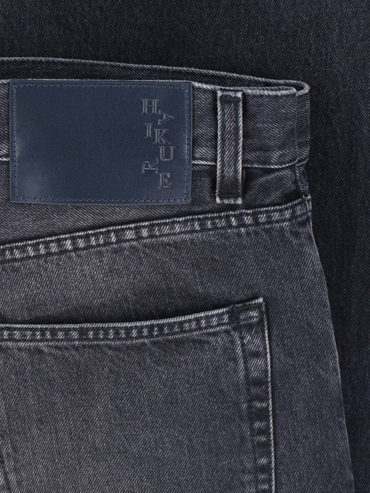 Black Blake Mid-Rise Straight Denim Jeans