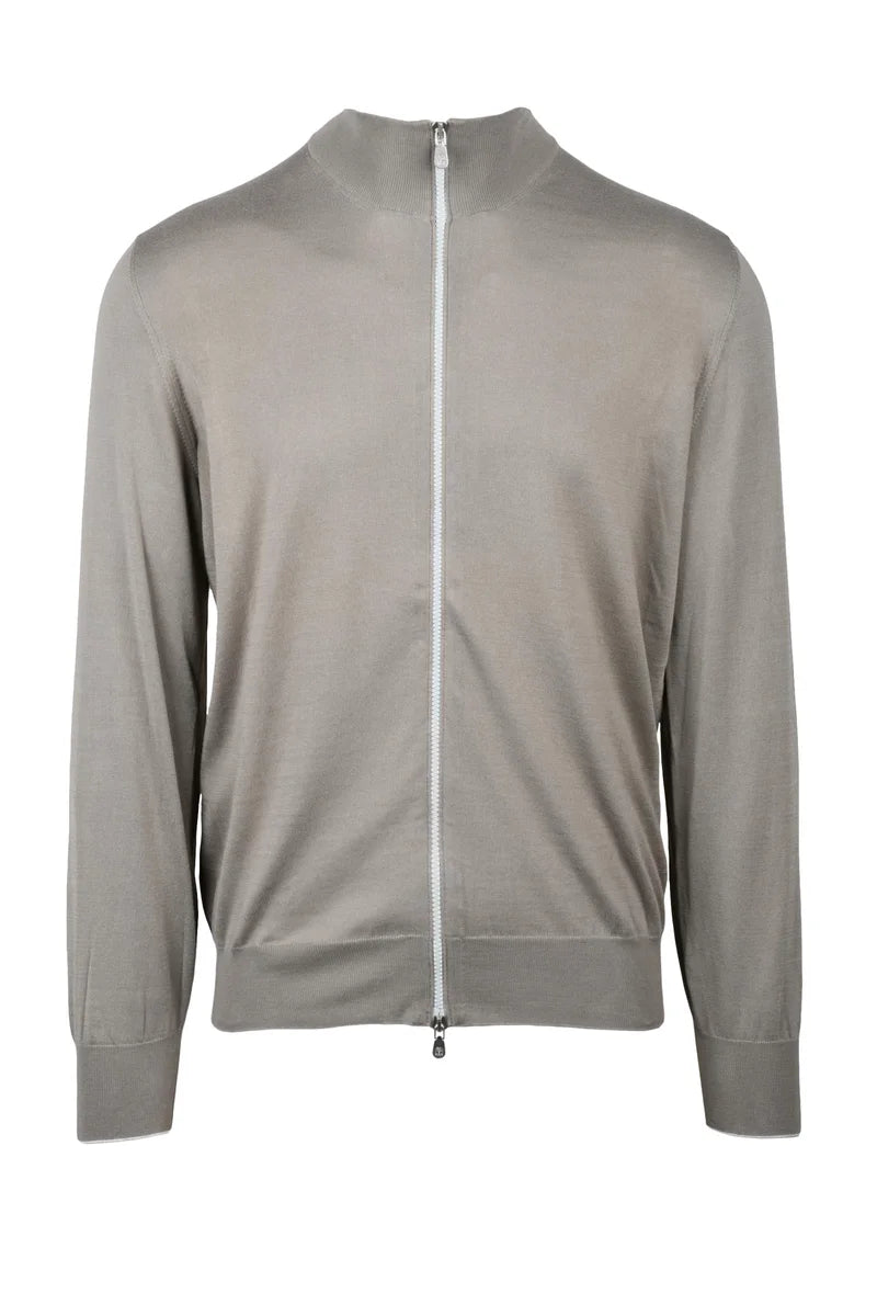 Zip Cardigan - Grey