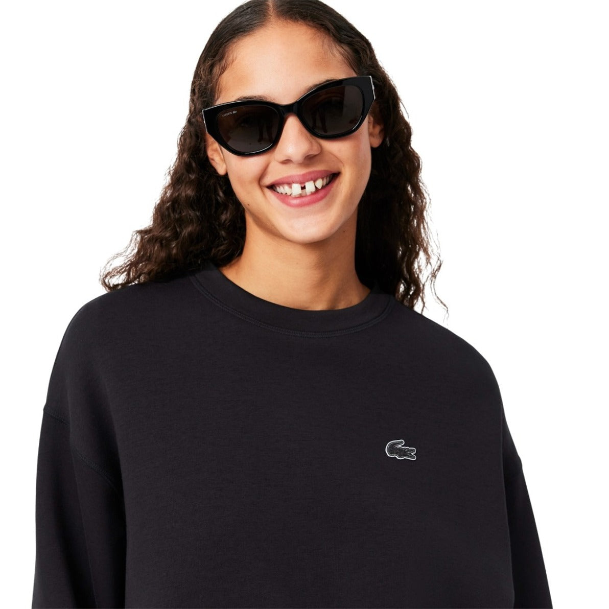 Oversized Black Sweatshirt With Design