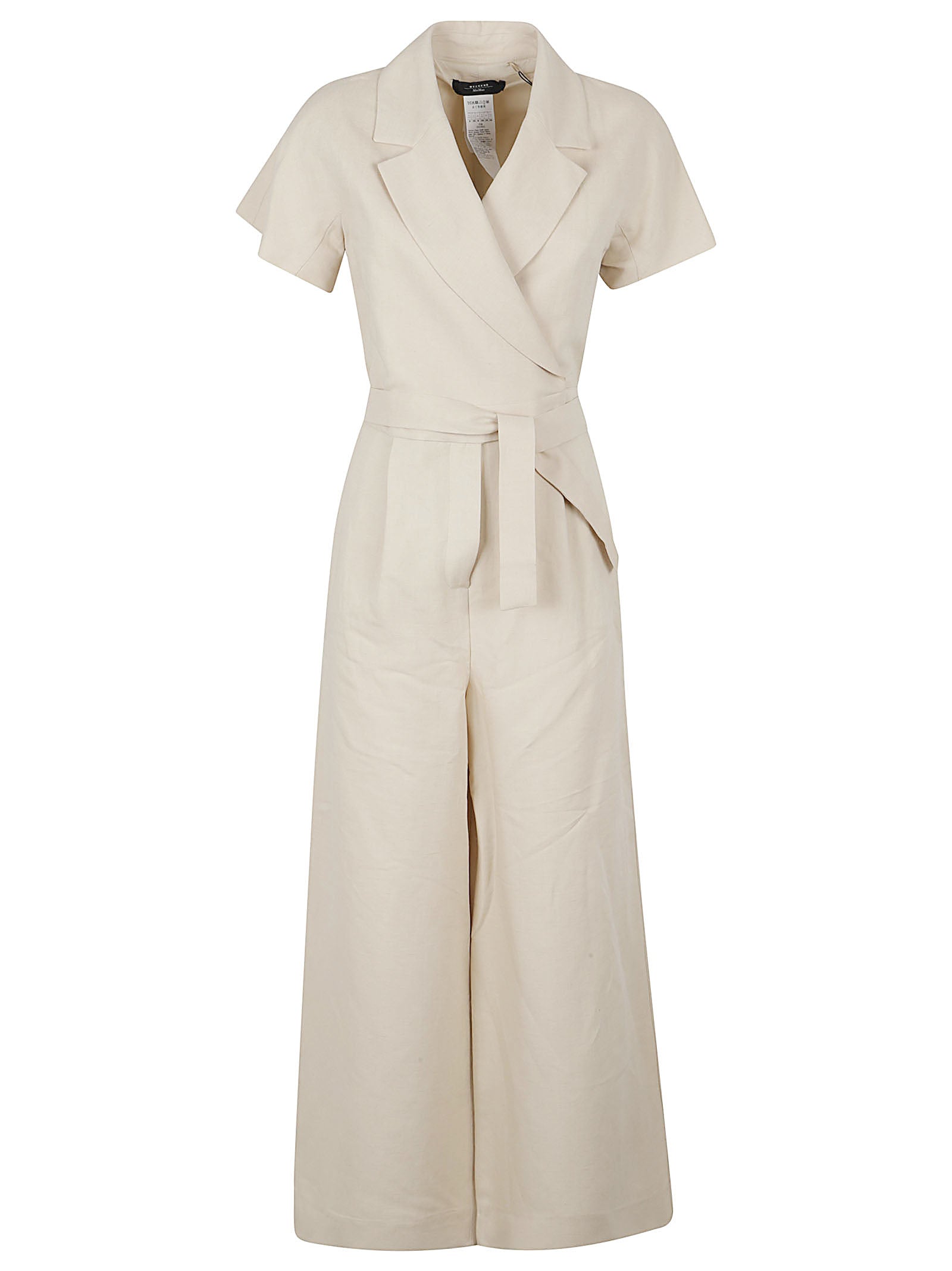 Wrap Jumpsuit With Cropped Wide Legs