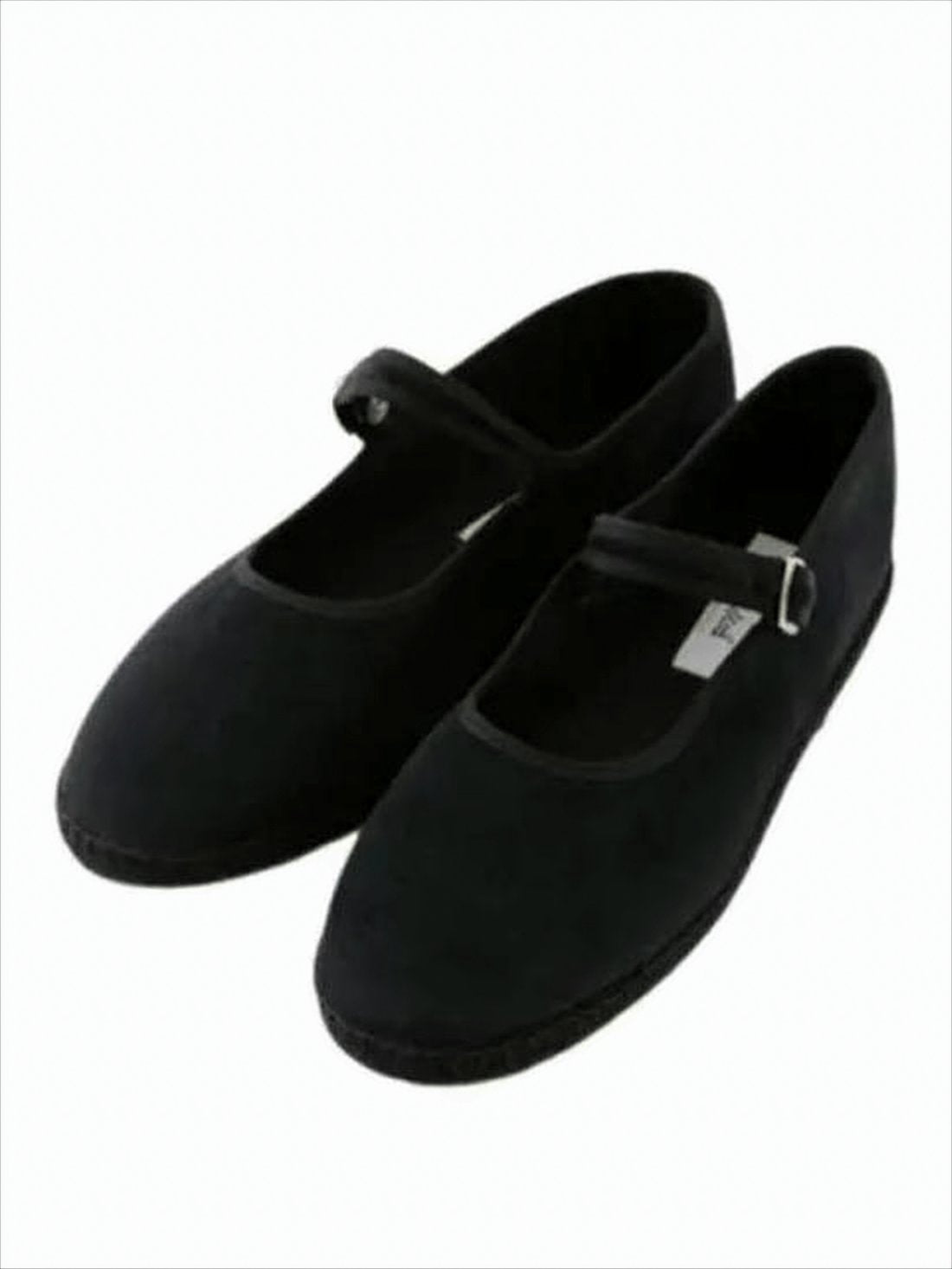 Rounded Toe Flats with Thin Instep Strap