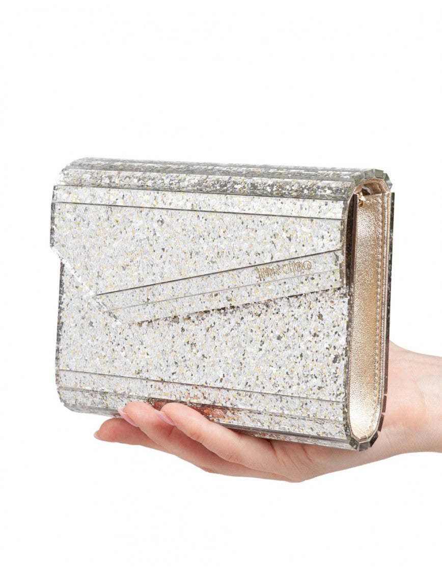 Candy Clutch Bag In Acrylic Fabric