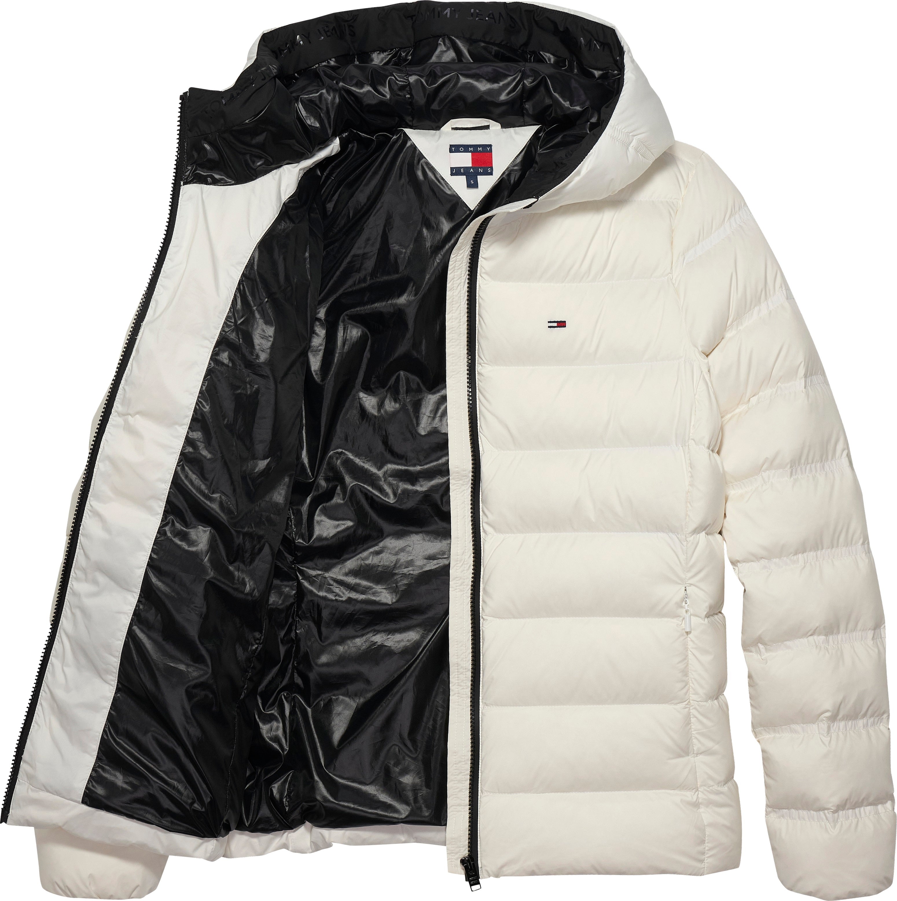 Water-Repellent Hooded Down Jacket With Removable Hood