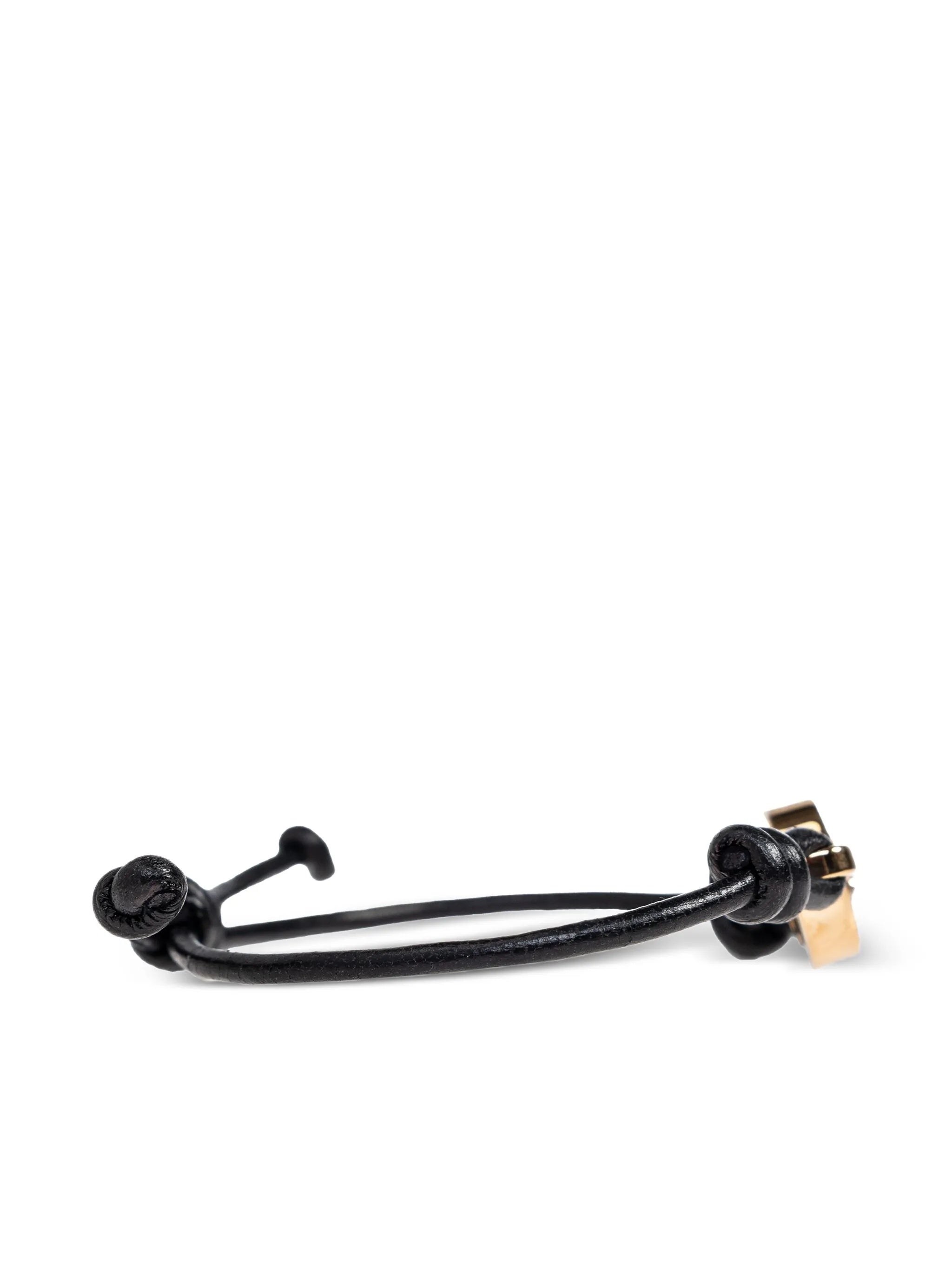 Black Medusa 95 Adjustable Leather Bracelet