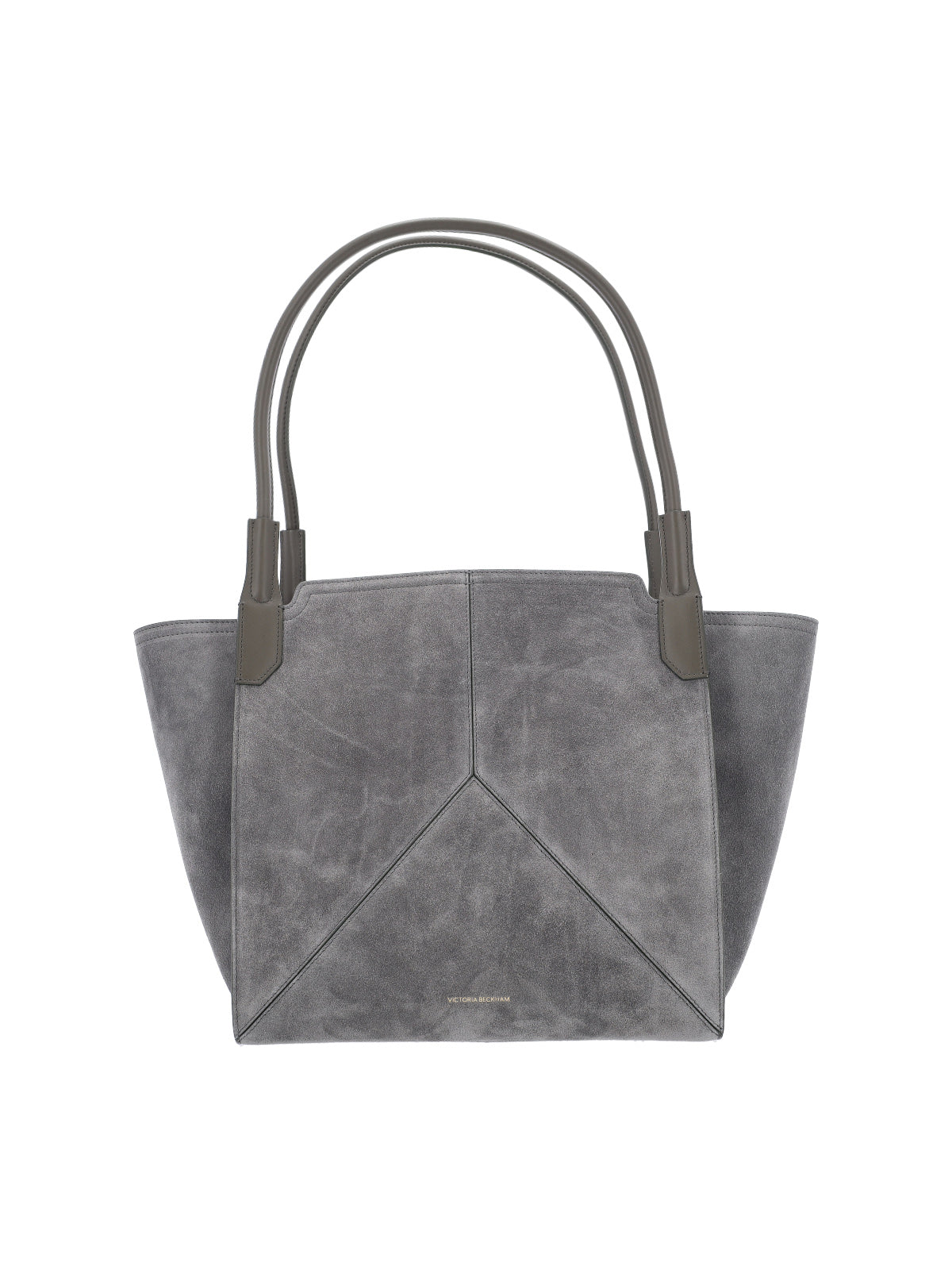 Structured Grey Bag with Minimalist Design