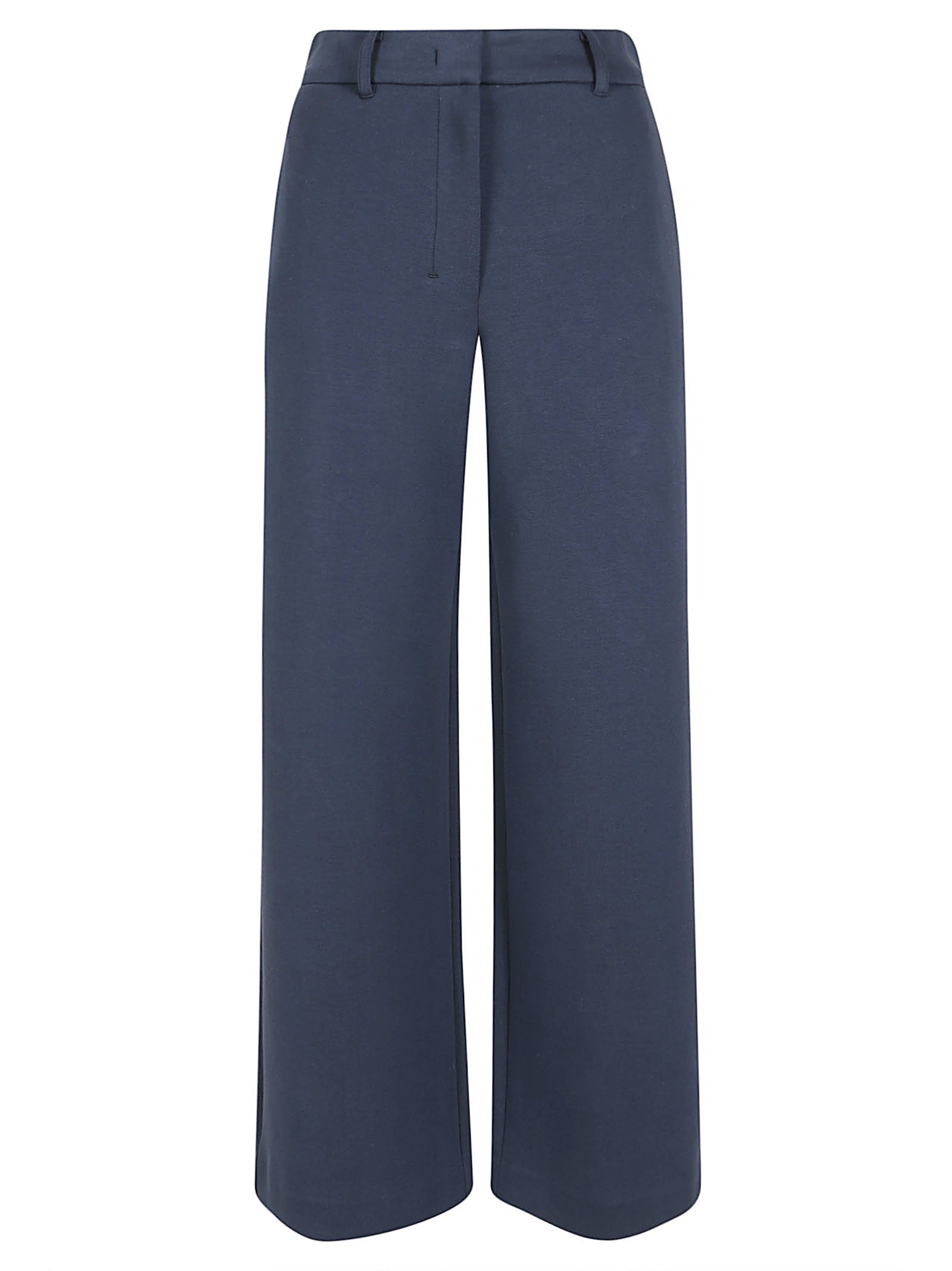 Wide-Leg Cropped Trousers with Tailored Finish