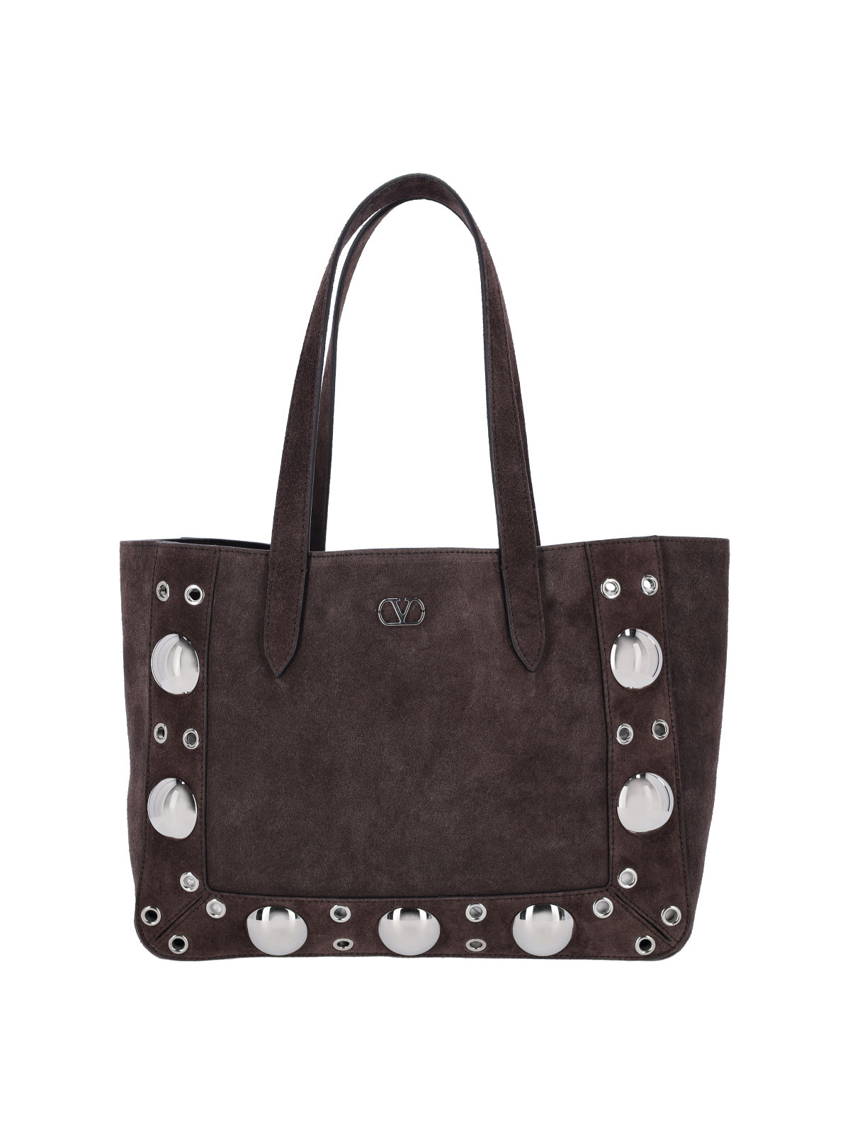 Structured Brown Handbag with Subtle Detailing