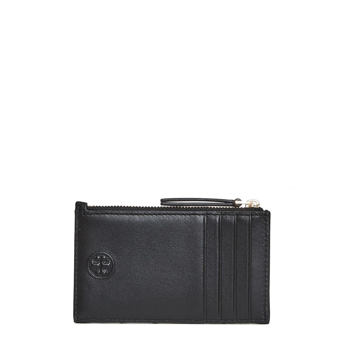 Quilted Nappa Leather Cardholder In Black