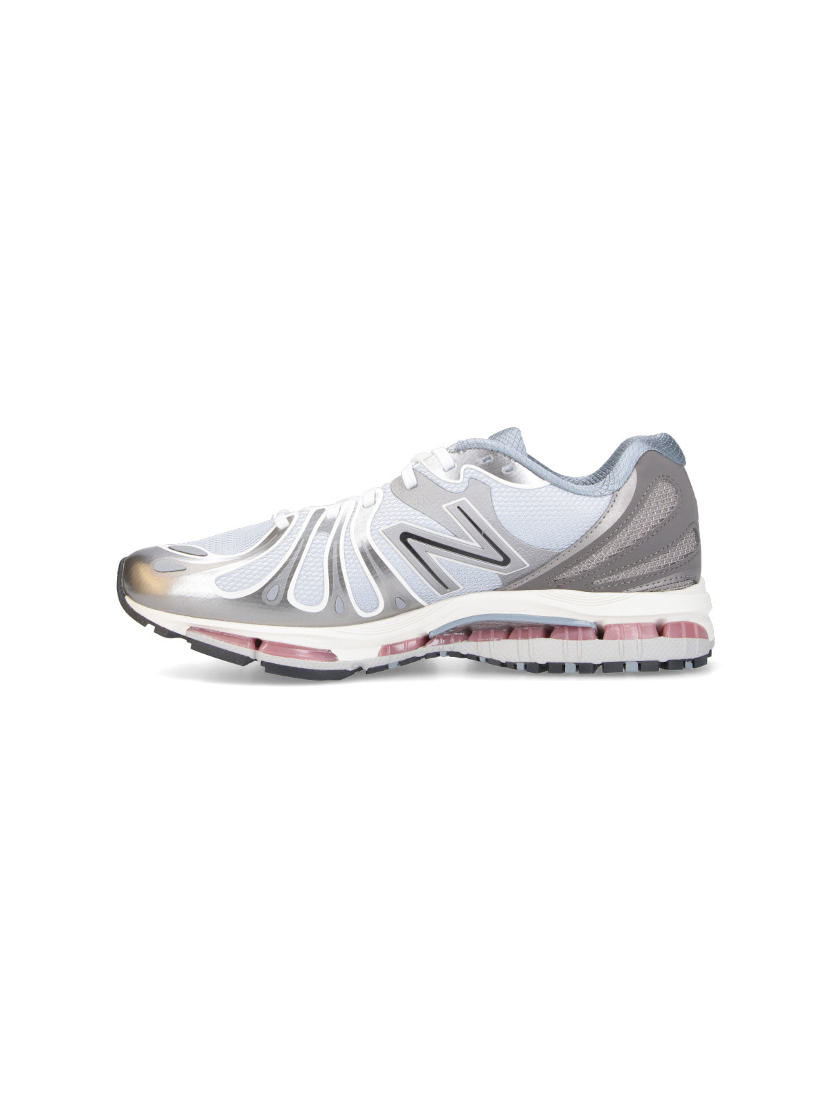White Mesh Synthetic Performance Sneakers