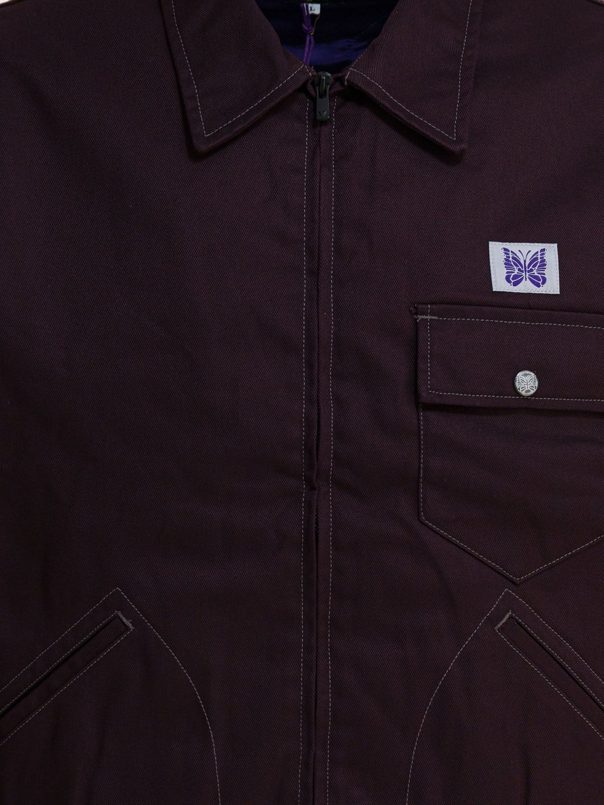 Structured Burgundy Casual Jacket
