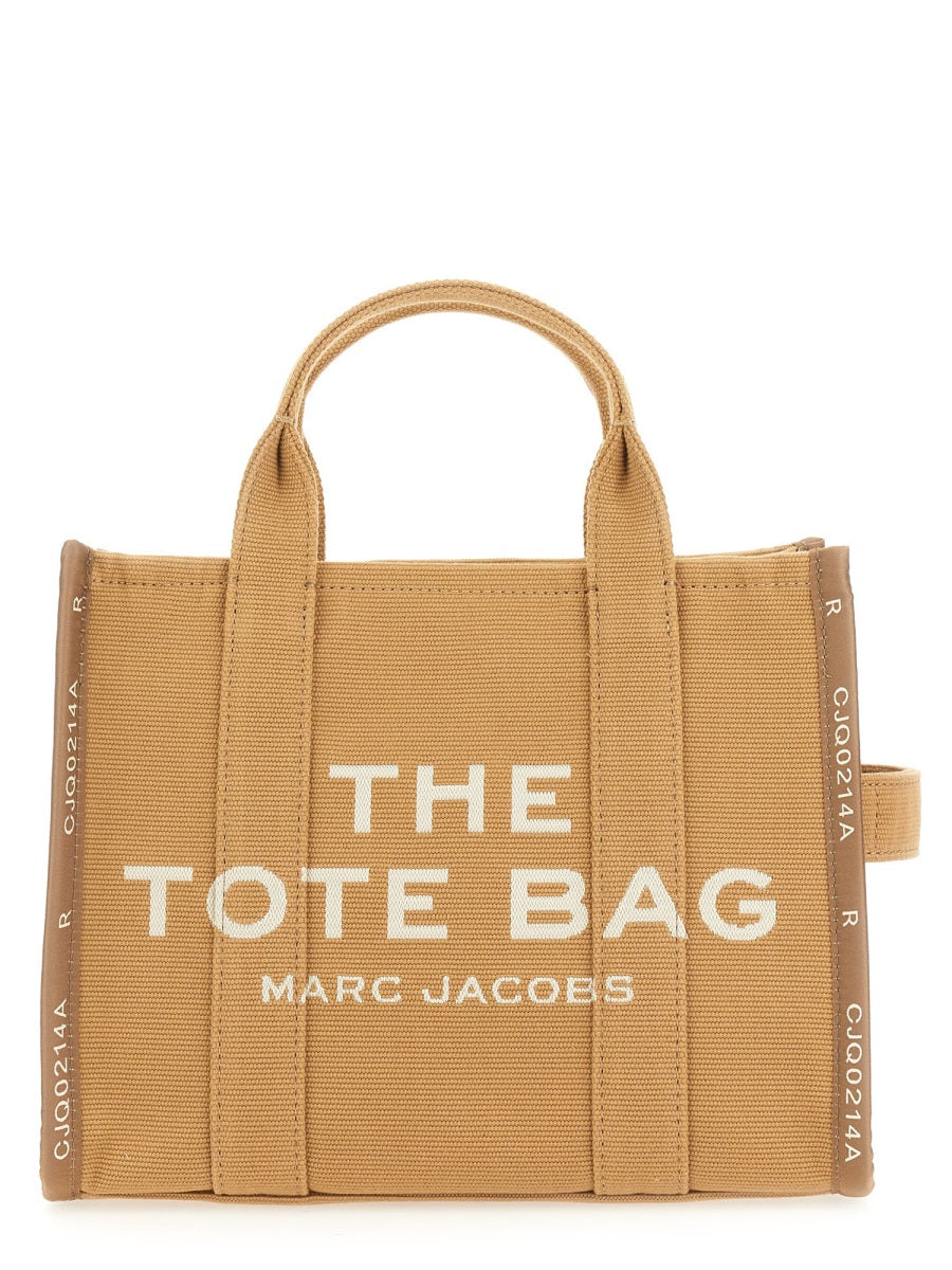 Brown Cotton Blend Medium Structured Tote Bag