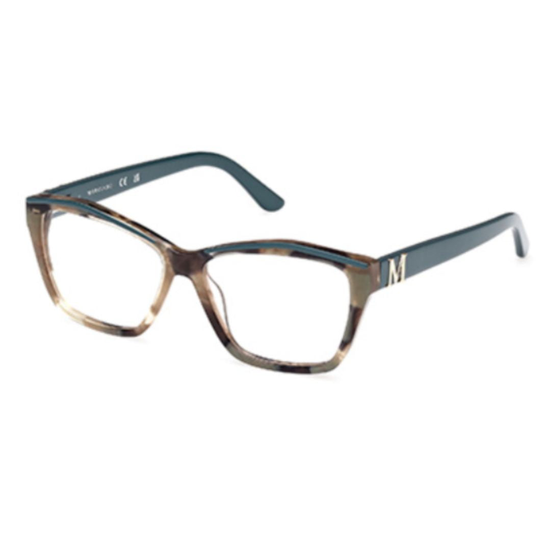 Gm0397 54089 Gradient Rectangular Eyeglasses with Metallic Detail