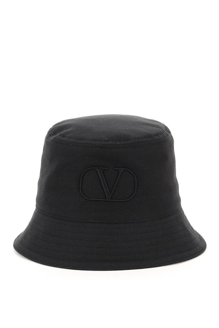 Classic Black Bucket Hat with Embroidered Logo