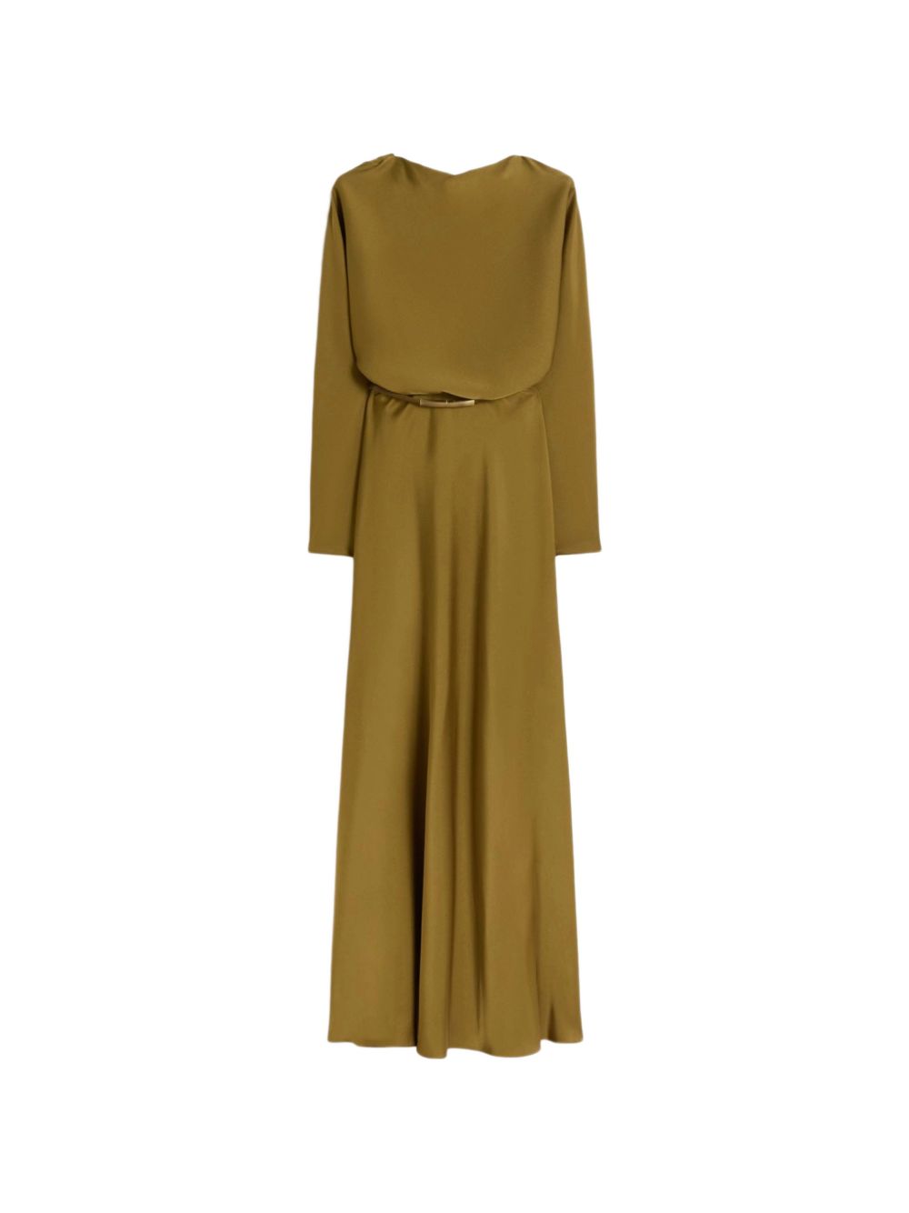 Maxi Dress with Draped Cowl Neckline