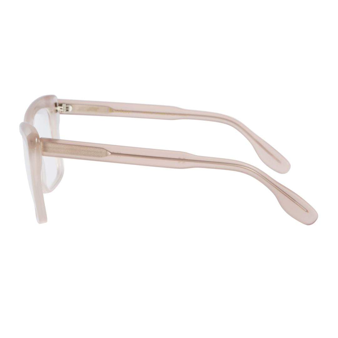 Katy Translucent Rectangular Eyeglasses with Curved Temples