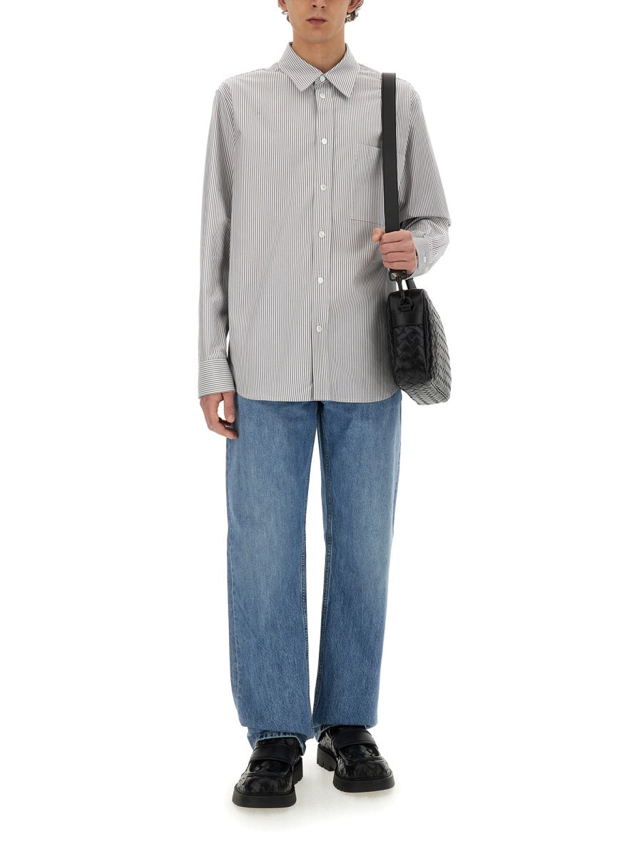 Classic Cotton Shirt with Structured Collar