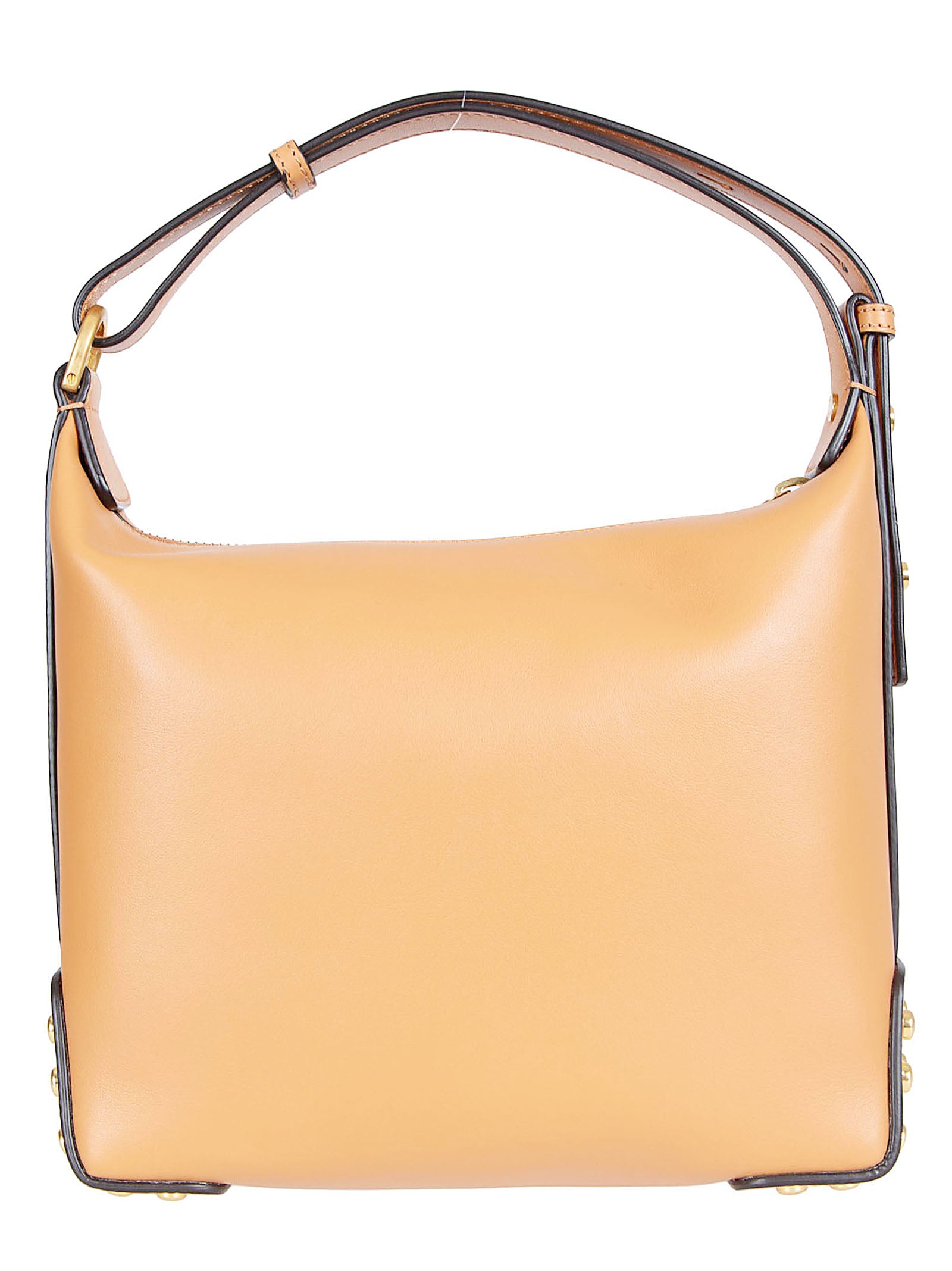 Smooth Calfskin Leather Rectangular Bag with Adjustable Handle