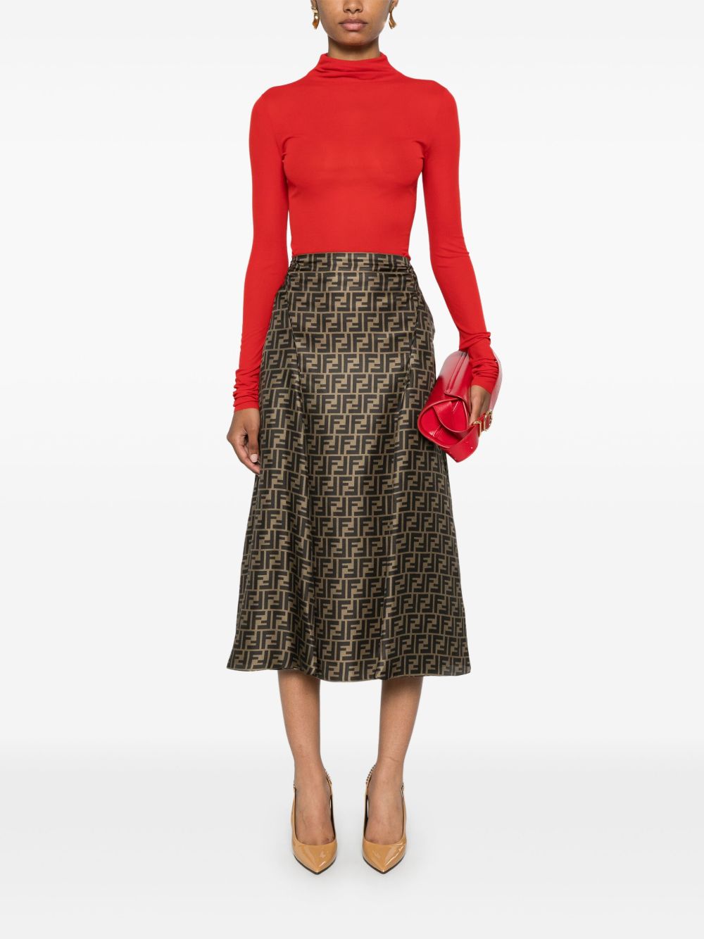 A-Line Midi Skirt